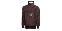 Brown suede pull-over